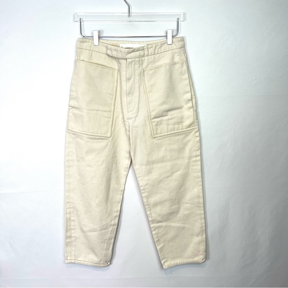 Phoebe English cream side pockets Jean M - Picture 1 of 12